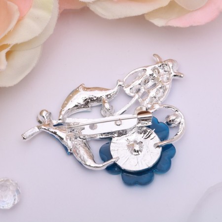 Book "Flowering", sea color in silver-2
