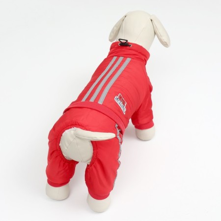 SPORT COMBINESON with reflective stripes, size 2xl (DS 45, OG 55, Osh 45 cm), red 96672-2