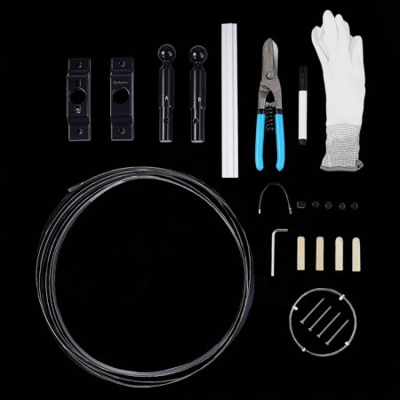 Cable light system without a light source ST LUCE. ST962.407.00. Ray, 600x cm, black color-3