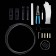 Cable light system without a light source ST LUCE. ST962.407.00. Ray, 600x cm, black color