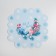 Box for confectionery products with PVC Vorosty Morning, 13 x 13 x 3 cm, New Year