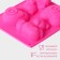 Baking uniform “Bear and Heart”, silicone, 17 × 15 cm, 4 cells, pink color