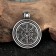 Slavic amulet "Svetoch", 8g, 33x25 mm, D Undressions 4 mm, Pudter