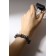 Bracelet Pearl "Bead" ball No. 10, gray color in silver, d = 6 cm