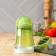 Vegetables of the share, 2 interchangeable nozzles, a removable fur, 10.6 × 10.6 × 16.6 cm, the color is green, white
