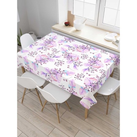 Tables on the table "Dreams of Spring", rectangular, Saten, size 120x145 cm