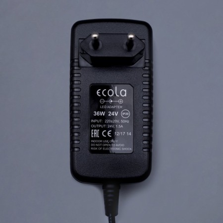 ECOLA power supply for 24 V LED tape, 36 W, IP20-1
