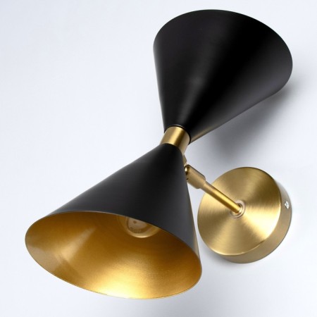Sconces "Murano" 2he27 40W black and gold 16x26x40 cm
