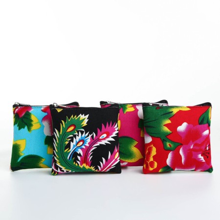 Women's wallet with zipper, color mix-2