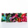 Women's wallet with zipper, color mix