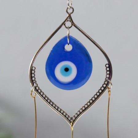 Wind music metal, plastic "From the evil eye with a pen" 3 bells 38x5x2.8 cm-1