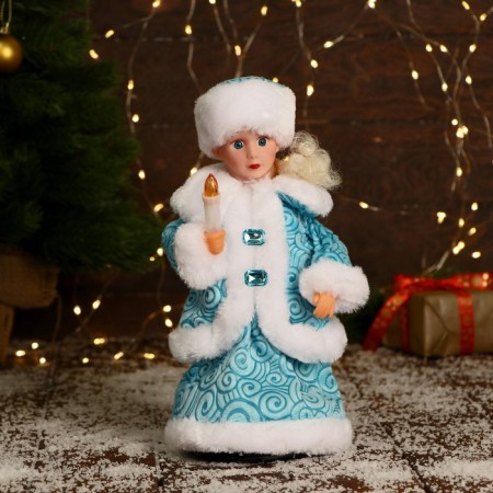Snow Maiden "Burnt Rombic" with backlight, moves, 30 cm, blue