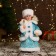 Snow Maiden "Burnt Rombic" with backlight, moves, 30 cm, blue