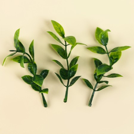 A branch of greens, size 1 pc. - 12 × 3 × 3 cm, set 3 pcs.-1