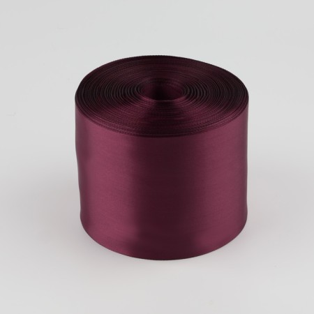Satin tape, 100 mm × 100 ± 5 m, burgundy color-1