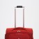 Small suitcase 24 "on lightning, code castle, with extension, red color