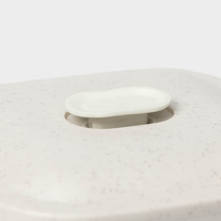 Lunch - boxing box "Univers", 550 ml, 9 × 9 × 11.9 cm, beige color-2