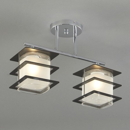 Ceiling lamp 2x60W E27, size 40.5x13x28 cm-3