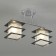 Ceiling lamp 2x60W E27, size 40.5x13x28 cm
