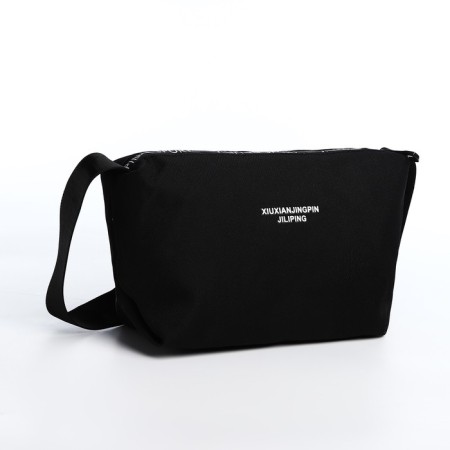 Youth bag with zipper, black color-3