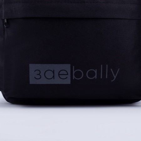 School youth backpack, lightning department, external pocket, black color-10