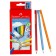 Jumbo 10 pencils 10 colors, Faber-Castell, three-sided, with a sharpener, cardboard box