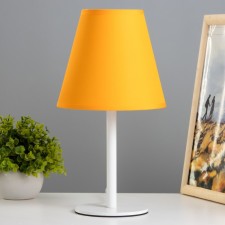 Desktop lamp Jack 1x15W E14 white/orange 18x18x32cm Risalux