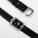 Shoe strap, artificial leather, 58 cm, 8 mm, 2 pcs, black color