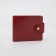 Women's wallet on the button, red color