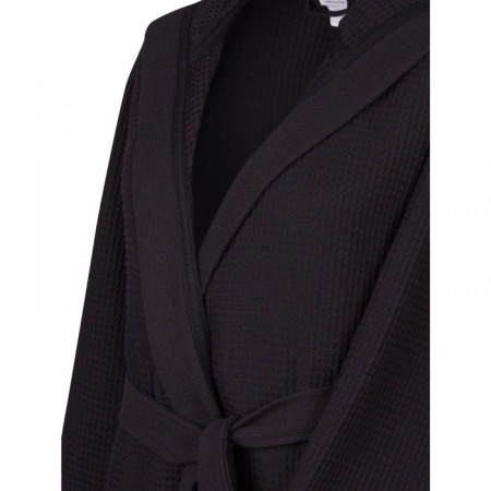 Men's robe with a hood "Hamlet", size m, color black-1