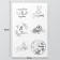 Stickers (stickers) "March 8" 10x15 cm, color silver, 5-318