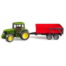 John Deere Tractor toy with a self -seal trailer