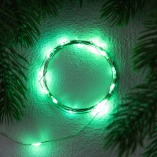 Rosa thread. IP20, 2 m, N.S. LED (1608) -20-4.6V, AG13X3 (in the set), 3 modes, Green glow