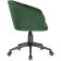 Computer chair thibault plastic/velor, black/green 60x60x81 cm