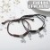 Bracelets "Demetrons" Flower, black-brown color, l = 12.5 cm
