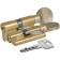 Kale 164 BM/80, 30x10x40 mm cylinder mechanism, with a turntable, 5 keys, brass color