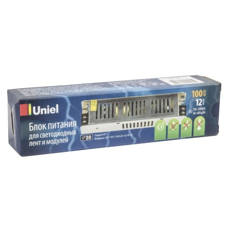 Power supply uniel, 100 watts, IP20, 12 V, 50-60 Hz, 8.33A, 1 output, metallic color-3