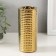 Ceramics candlestick per 1 candle "drops of water" d = 4 cm gold 6.5x6.5x14.5 cm