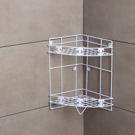 Corner binarian shaft, 20 × 20 × 33 cm, white color-3