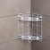 Corner binarian shaft, 20 × 20 × 33 cm, white color