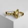 Brooch "Snake in Heraldic" sign, 4.4 cm, color black gold
