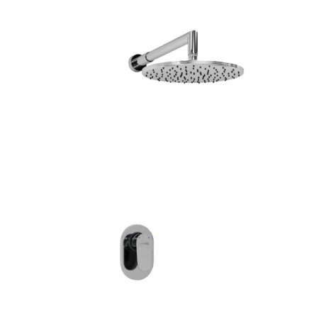 The shower system waserkraft a12030, built-in, tropical shower, brass/ABS plate, chrome 101201