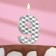 Candle in the cake on the skewer "Sot", the number 9, 7 cm, silver