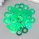 Sequins "Circle in the ring" Green set 30 g d = 2 cm