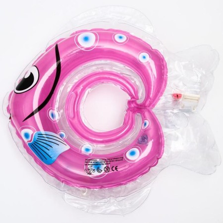 Circle of children's neck, for bathing with rattles, "fish", color mix-6