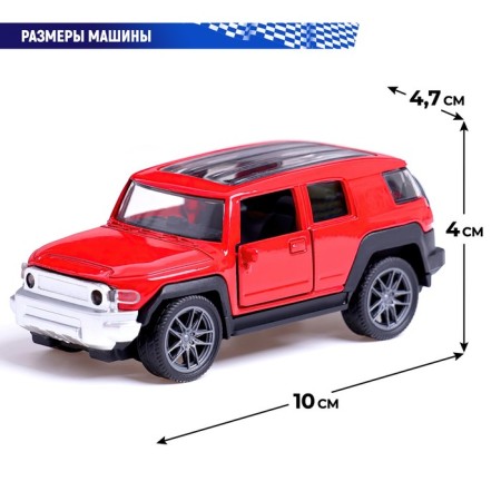 Autograd Metal Metal "Jeep", 1:36, inertia, doors open, red color-2