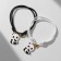 Bracelets "Demetrons" Panda and legs, black and white color, d = 6 cm