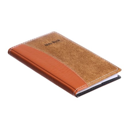 Note book A6, 72 sheets in the ruler, the cover is combined, brown-2