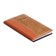 Note book A6, 72 sheets in the ruler, the cover is combined, brown