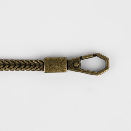 A chain for a bag, with carbines, d = 6 mm, 60 cm, bronze color-1